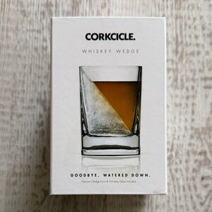 *NEW* Corkcicle Whiskey Wedge Glass with Silicone Form
